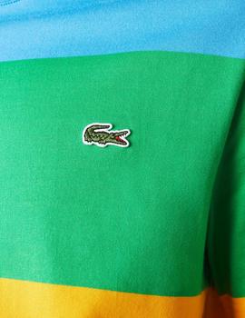 Camiseta para hombre de cuello redondo Lacoste x Polaroid
