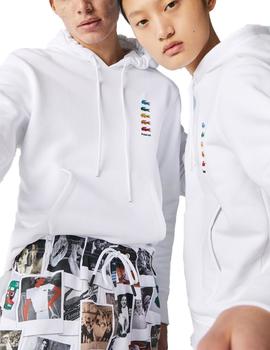 Sudadera unisex de felpa de algodón Lacoste x Polaroid