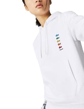 Sudadera unisex de felpa de algodón Lacoste x Polaroid
