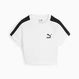 camiseta ICONIC T7 Baby Tee, PUMA White