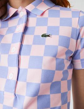 Vestido polo mujer Lacoste LIVE de piqué de algodón