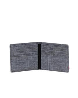 ROY WALLET RAVEN CROSSHATCH