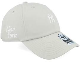 New York Yankees MLB 47 Clean Up Grey Dad Cap - 47