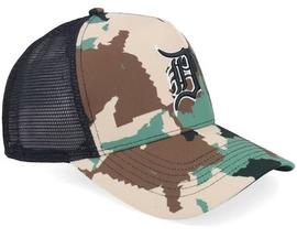 Detroit Tigers MLB Star Offside Dt Brown Camo/Blac