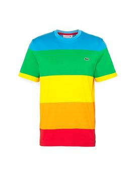 Camiseta para hombre de cuello redondo Lacoste x Polaroid